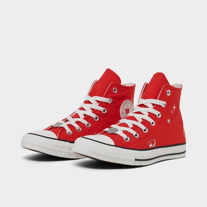 Red chuck taylor store high tops