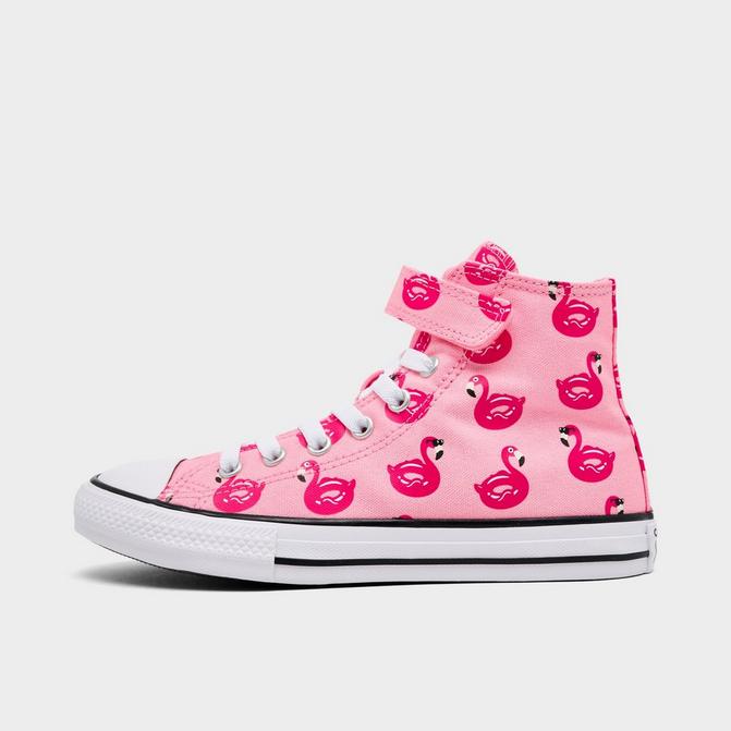 Right view of Girls' Little Kids' Converse Chuck Taylor All Star Pool Party Easy On Casual Shoes in Light Jellyfish Jitter Click to zoom