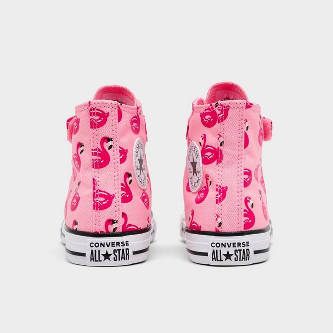 Left view of Girls' Little Kids' Converse Chuck Taylor All Star Pool Party Easy On Casual Shoes in Light Jellyfish Jitter Click to zoom