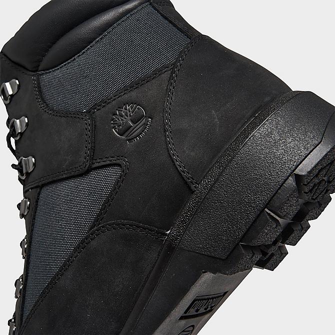 Front view of Men's Timberland 6 Inch Field Boots in Black Waterbuck Click to zoom