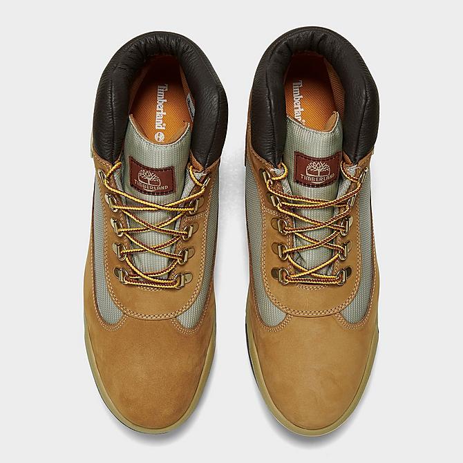 Back view of Men's Timberland Field Mid Waterproof Boots in Wheat Waterbuck Click to zoom