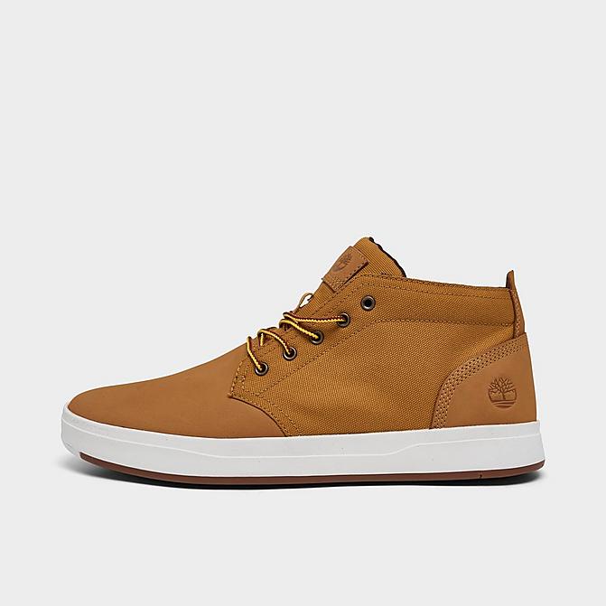 Right view of Men's Timberland Davis Square Chukka Sneaker Boots in Wheat Nubuck Click to zoom