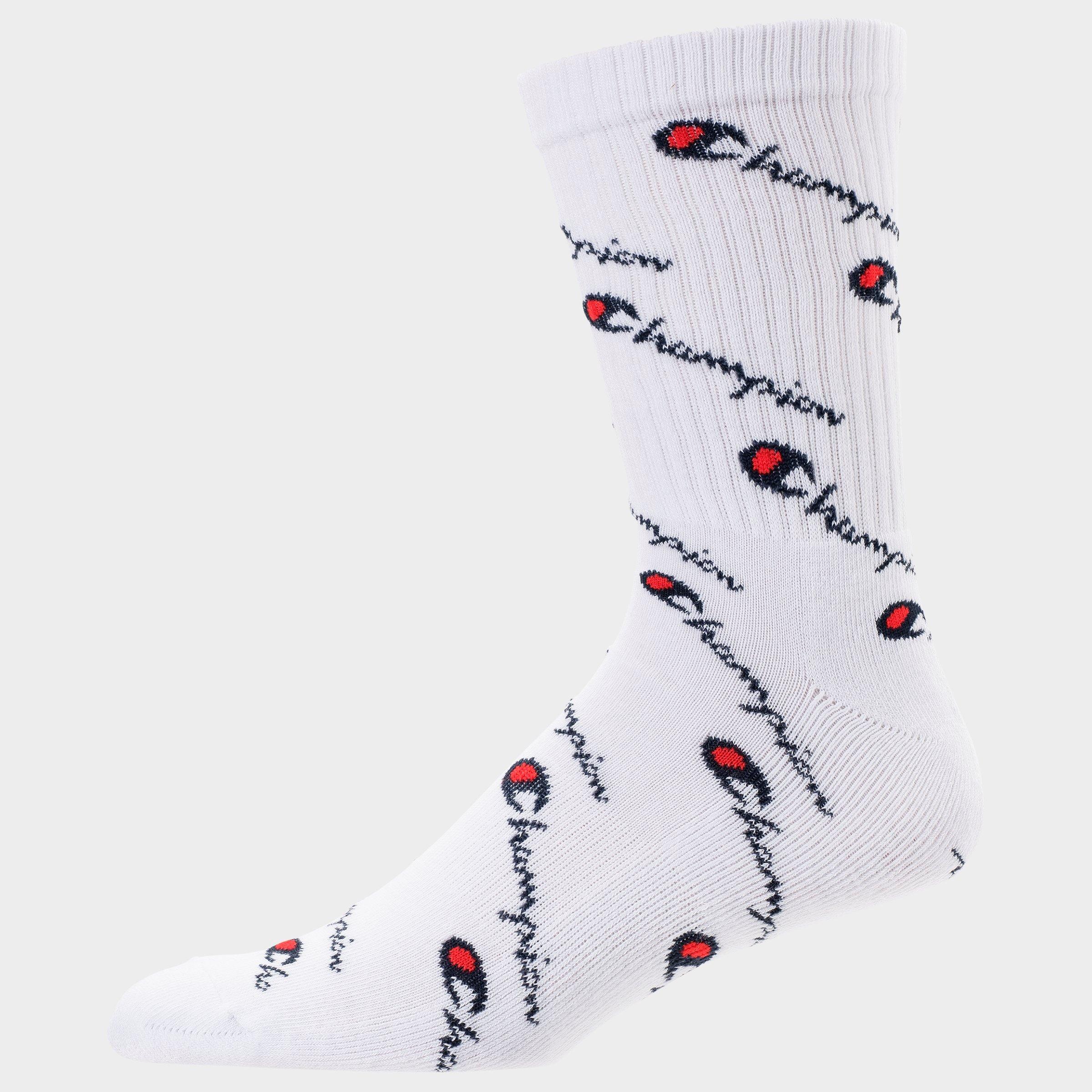 champion white crew socks