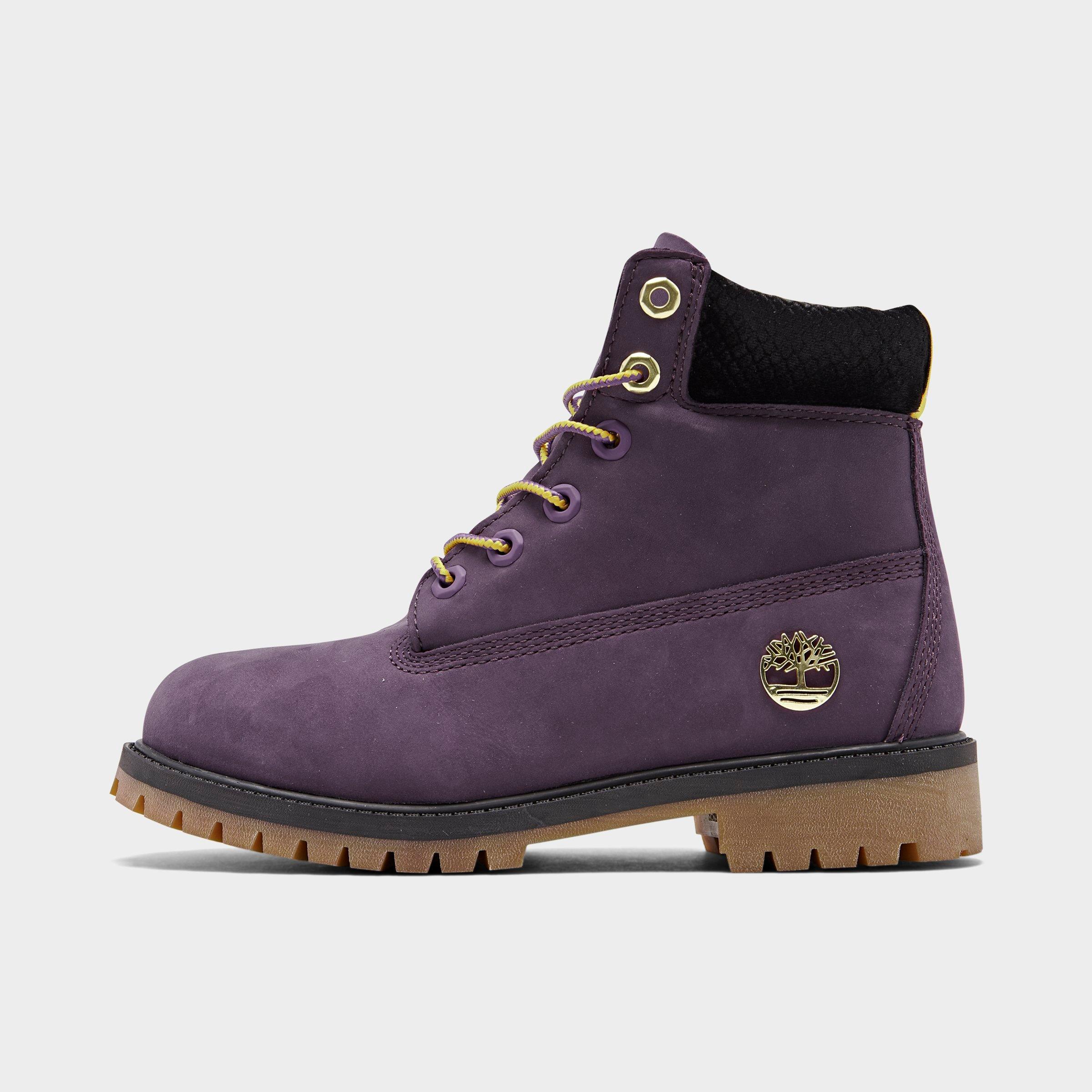 kids purple timberlands