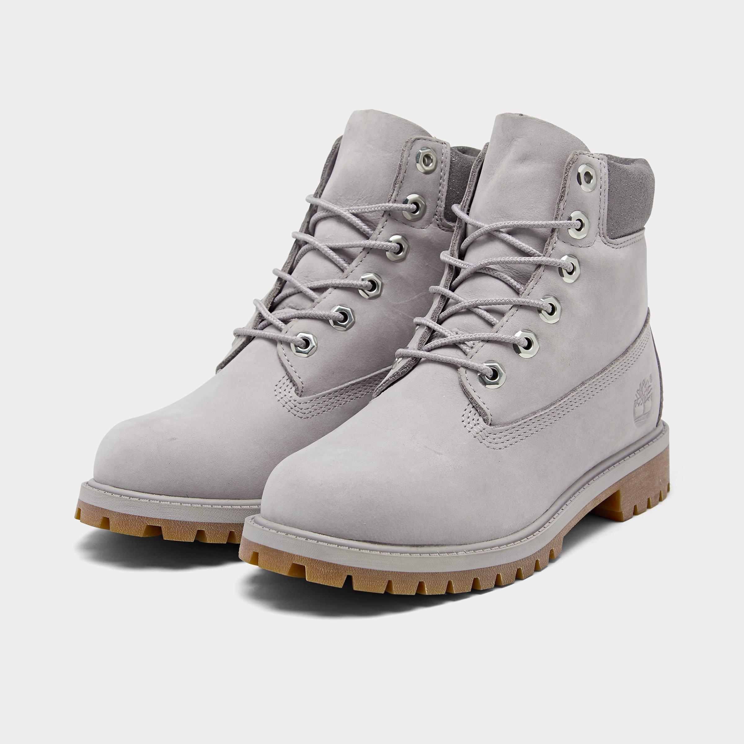 grey timberlands kids