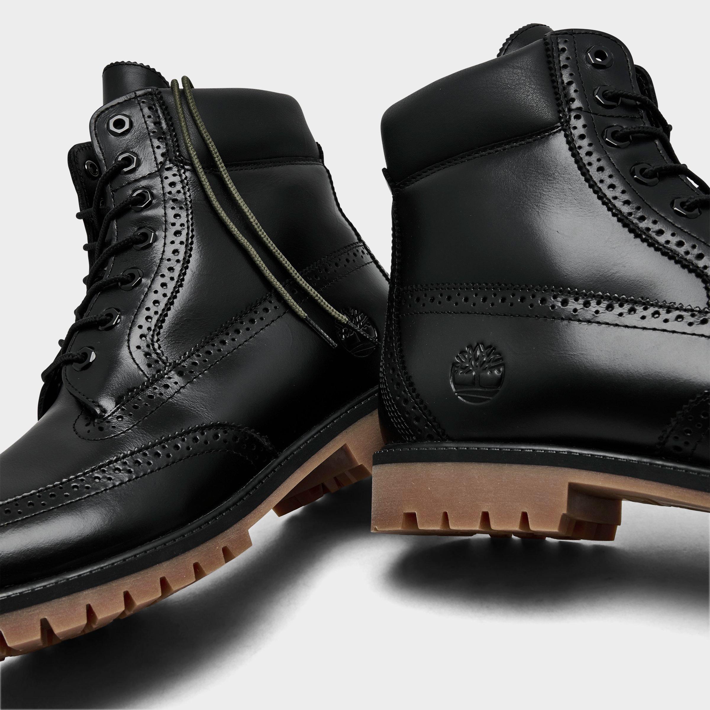Timberland Men\'s Black Leather Brogue Boots Refined for the season. Reimagined from the archive, the  main image 3