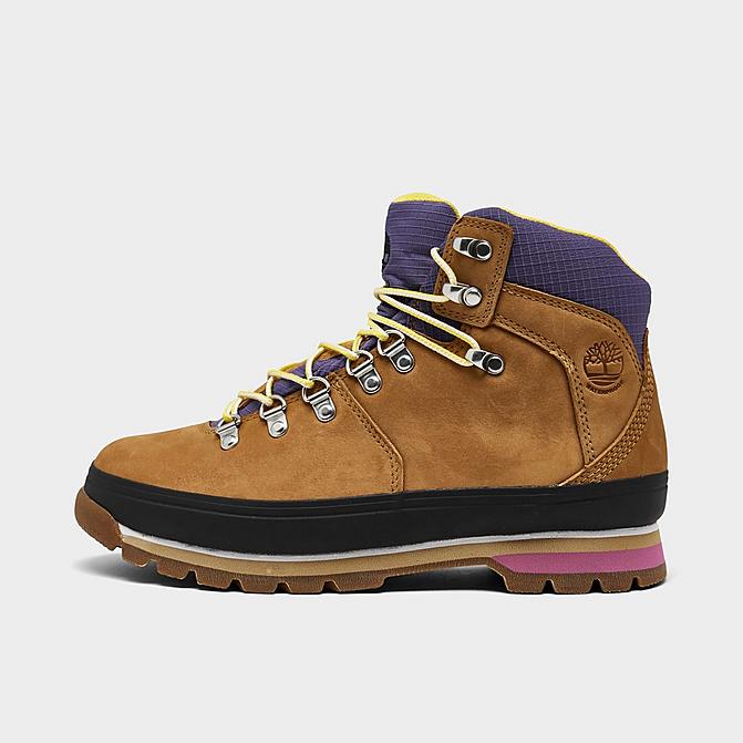 Right view of Women's Timberland Euro Hiker Boots in Wheat Nubuck Click to zoom