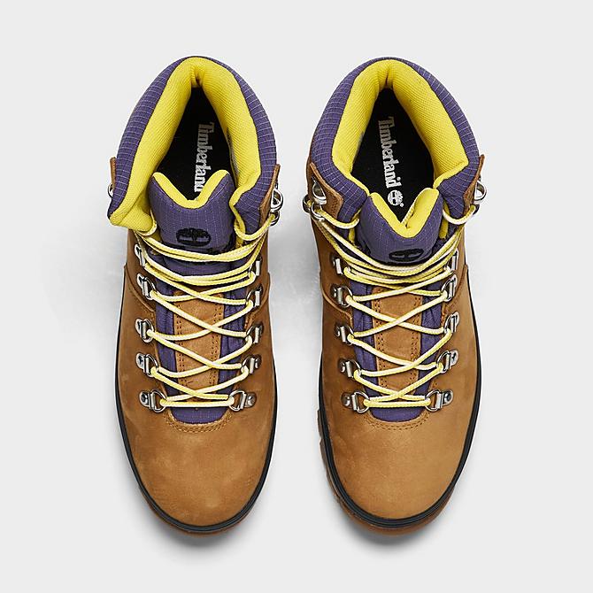 Back view of Women's Timberland Euro Hiker Boots in Wheat Nubuck Click to zoom