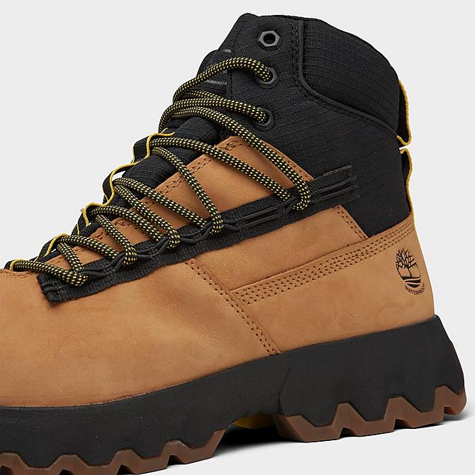 Front view of Men's Timberland GreenStride™ Edge Waterproof Boots in Wheat Nubuck Click to zoom
