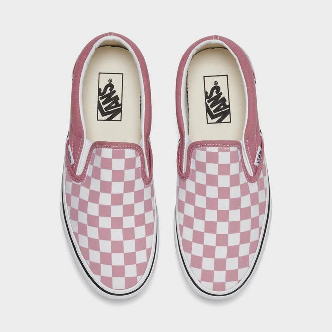 Checkered vans slip on womens clearance