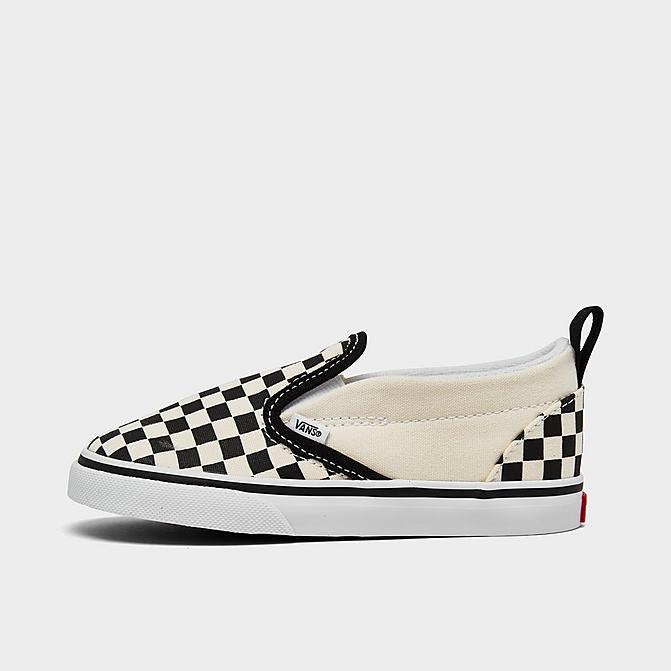Right view of Kids' Toddler Vans Classic Slip-On Casual Shoes in Checkerboard Click to zoom