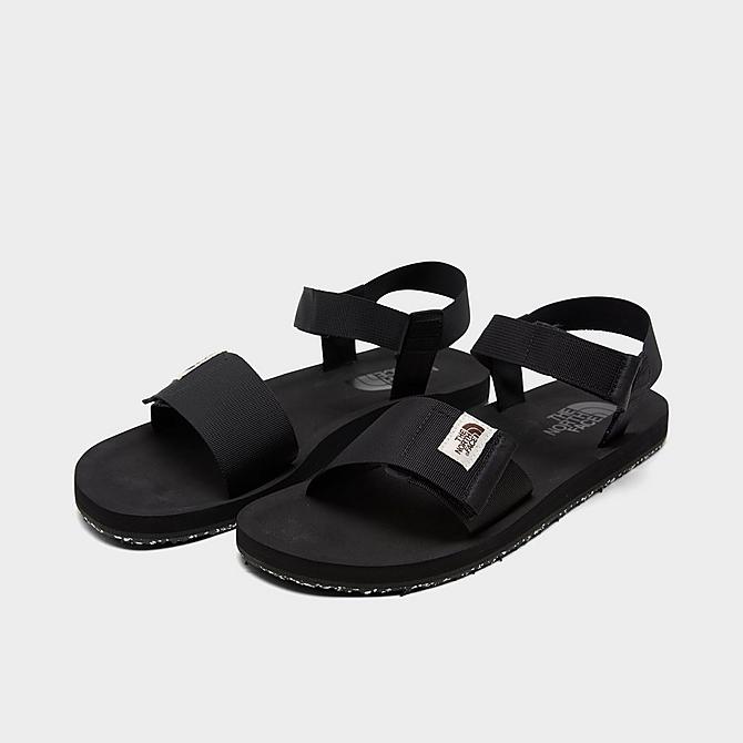 Three Quarter view of Men's The North Face Skeena Cage Sandals in Black Click to zoom