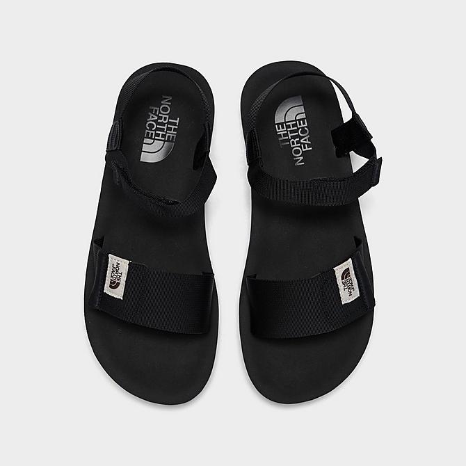 Back view of Men's The North Face Skeena Cage Sandals in Black Click to zoom