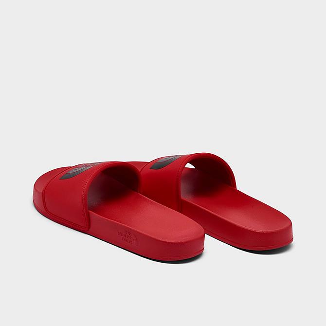 Left view of Men's The North Face Base Camp III Slide Sandals in Red/Black Click to zoom