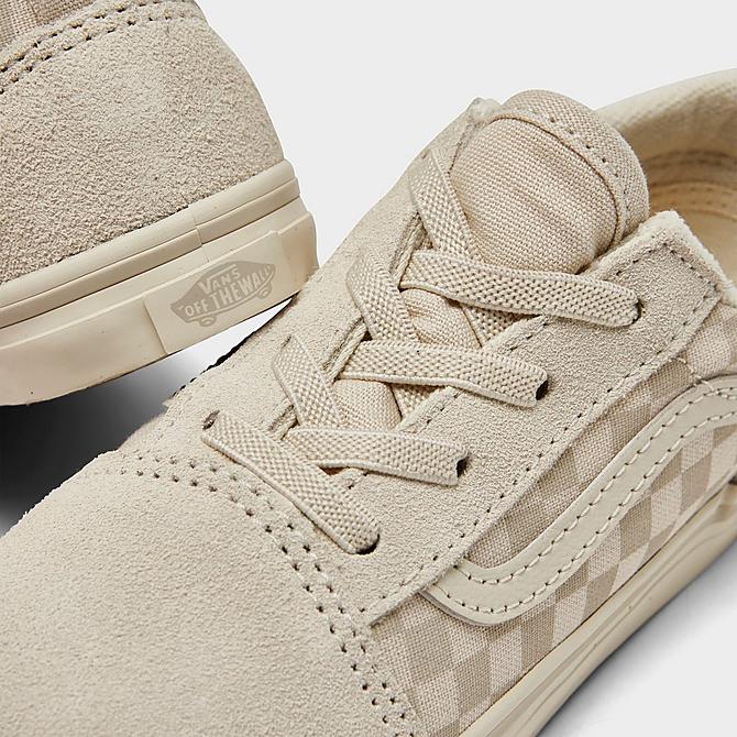 Front view of Kids' Toddler Vans Old Skool Casual Shoes in Turtledove Click to zoom