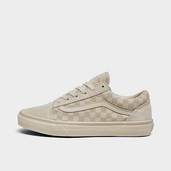 Right view of Big Kids' Vans Old Skool Casual Shoes in Turtledove Click to zoom