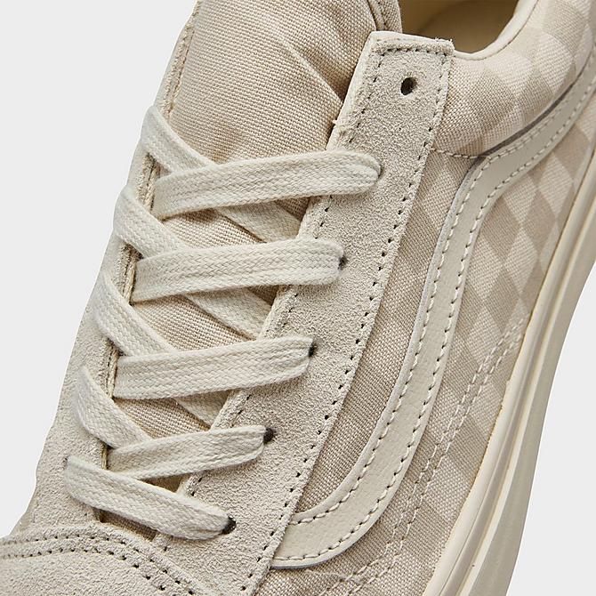 Front view of Big Kids' Vans Old Skool Casual Shoes in Turtledove Click to zoom