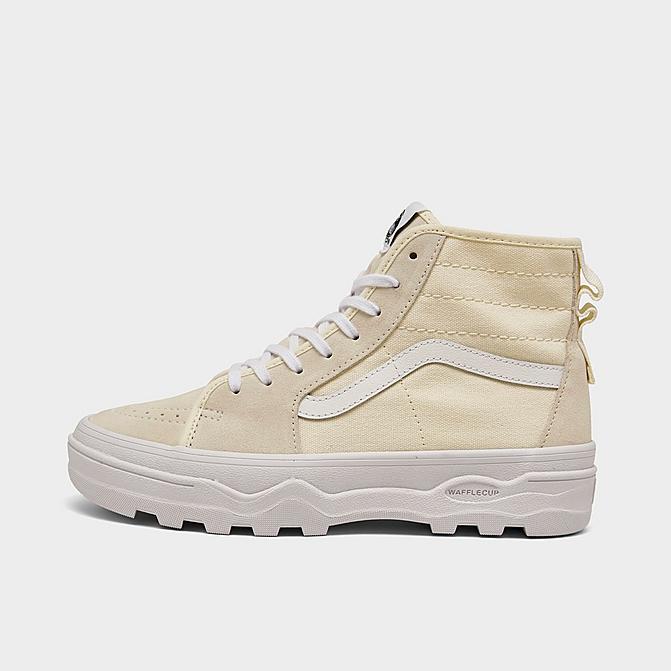 Right view of Women's Vans Sk8-Hi Sentry Casual Shoes in Marshmallow Click to zoom
