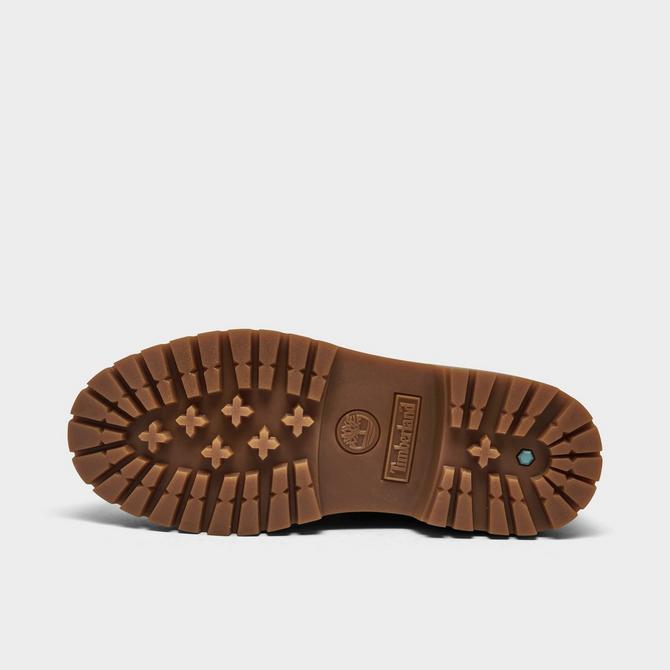 Bottom view of Women's Timberland Stone Street 6 Inch Waterproof Platform Boots in Wheat Click to zoom