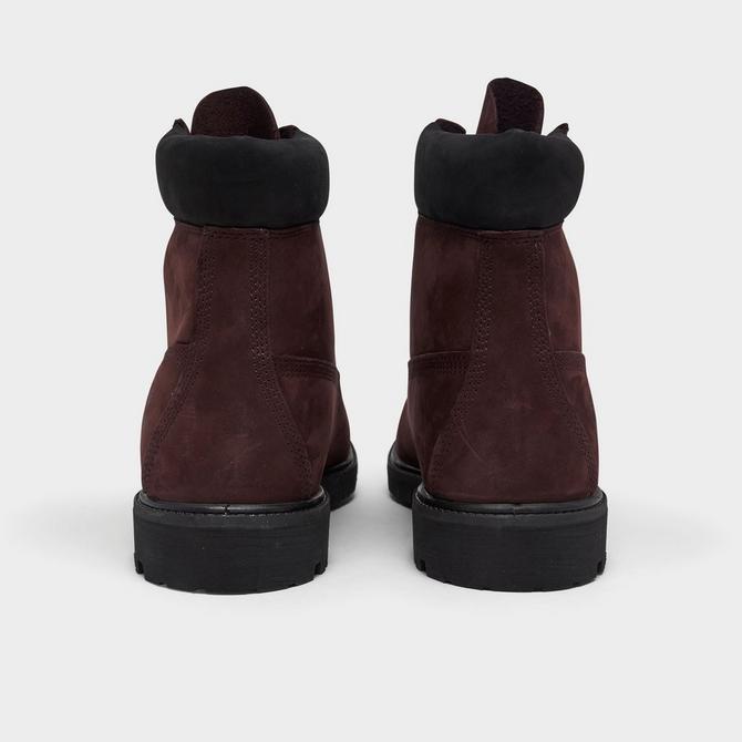 Burgundy and black on sale timberlands