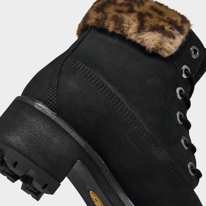 Timberland black fur outlet boots