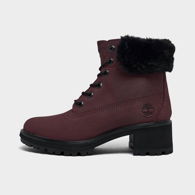 Burgundy timberland sales boots womens