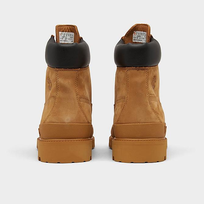 Left view of Men's Timberland x Bee Line 6 Inch Premium Rubber Toe Boots in Wheat Nubuck Click to zoom