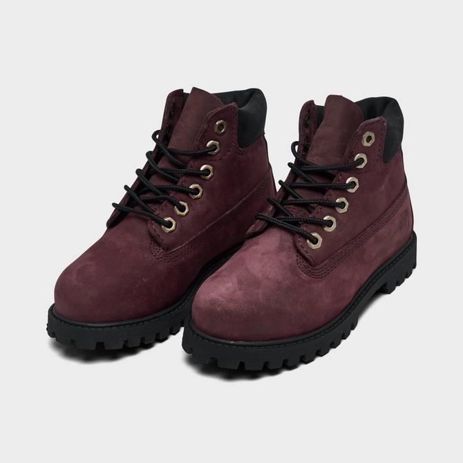 Toddler burgundy outlet timberlands