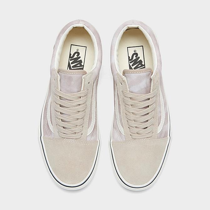 Back view of Women's Vans Old Skool Casual Shoes in Light Brown Click to zoom