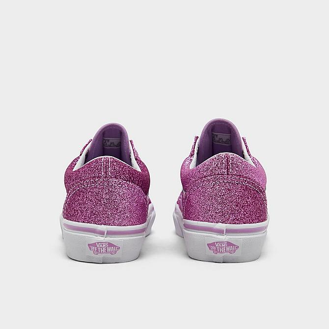 Left view of Girls' Little Kids' Vans Old Skool Casual Shoes in Lilac Click to zoom