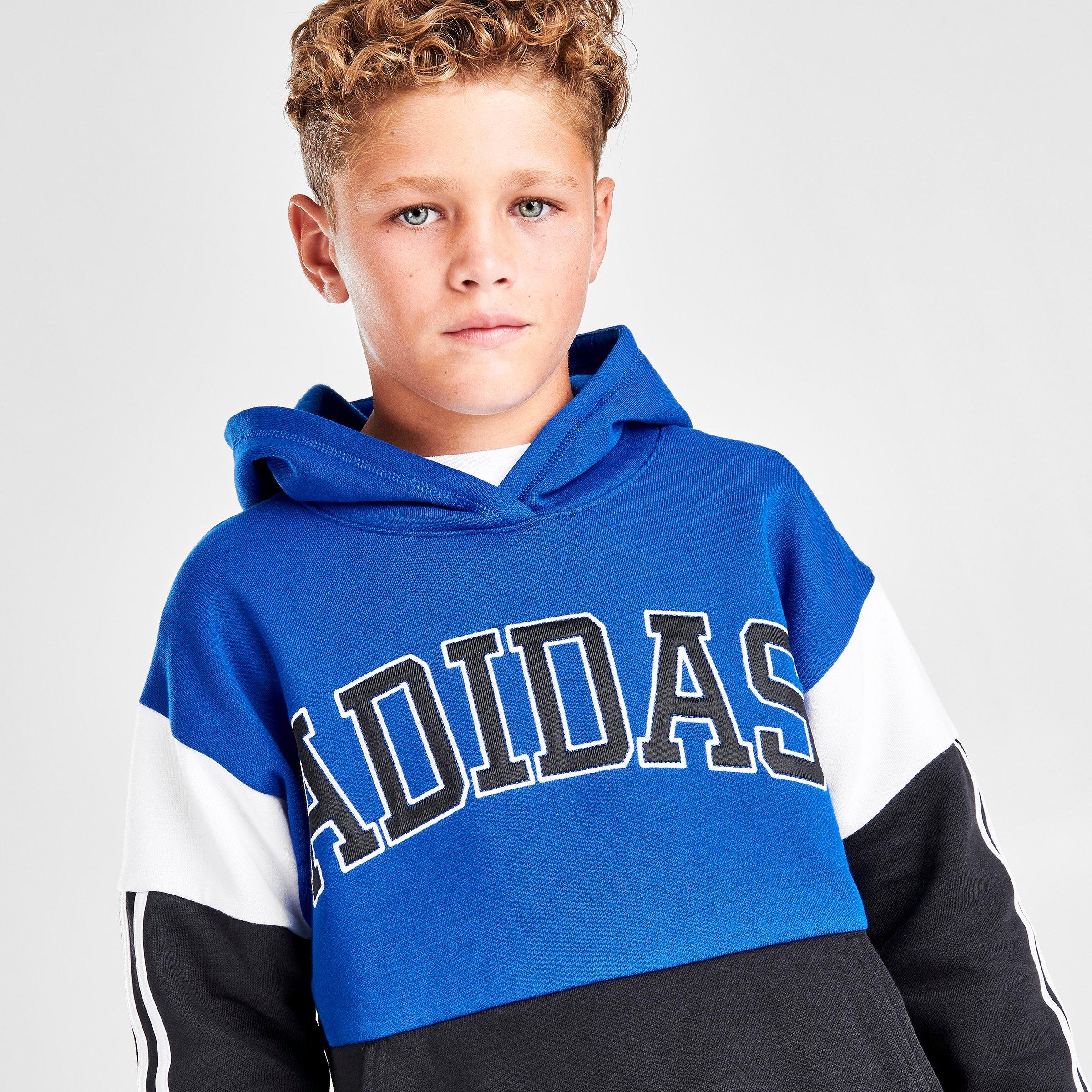 boys black adidas hoodie