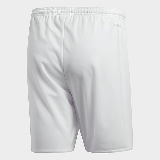 Front Three Quarter view of Men's adidas Parma 16 Soccer Shorts in White/Black Click to zoom