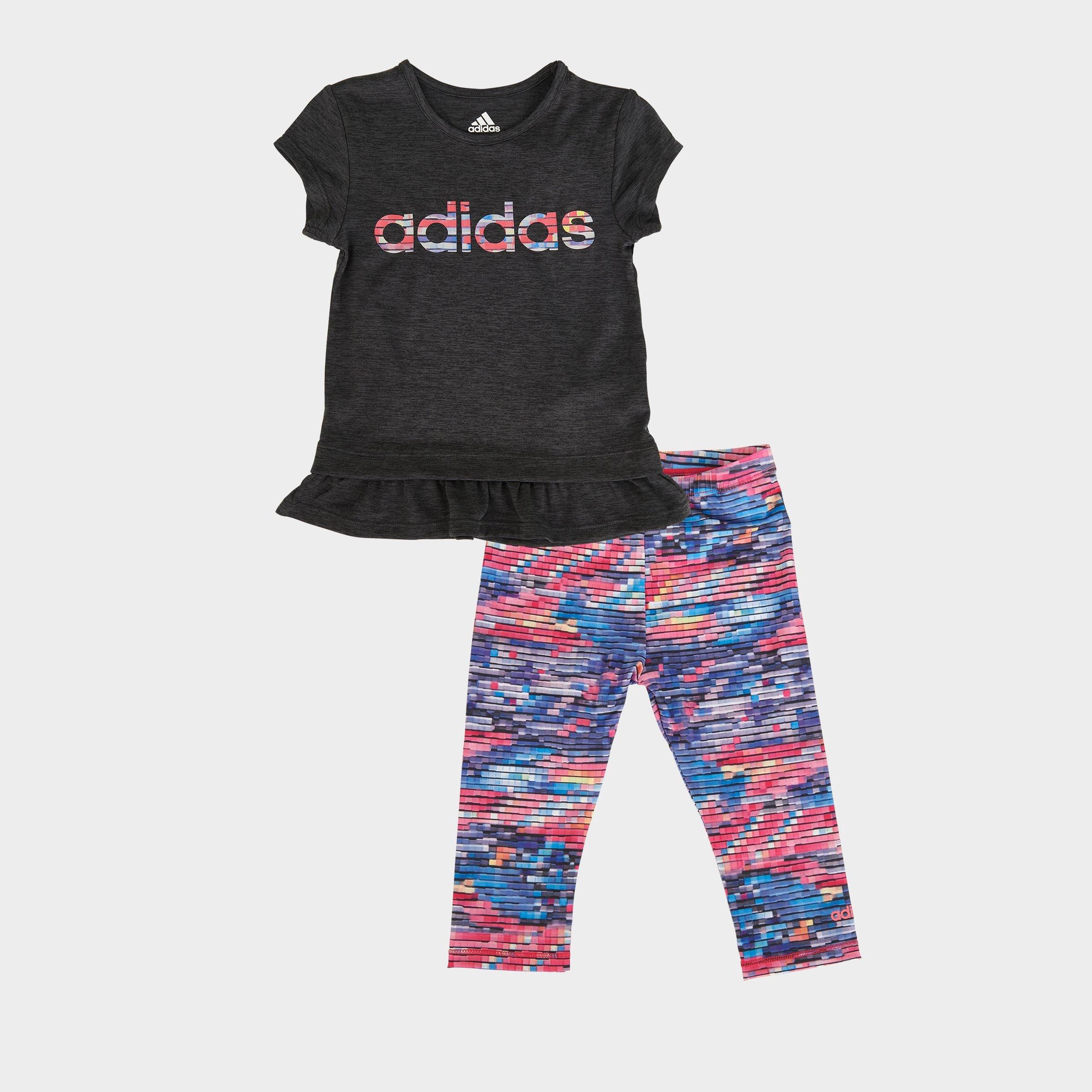 adidas leggings and t shirt set