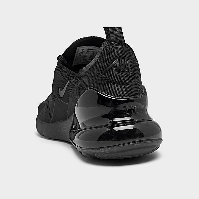Front view of Women's Nike Air Max 270 Casual Shoes in Black/Black/Black Click to zoom