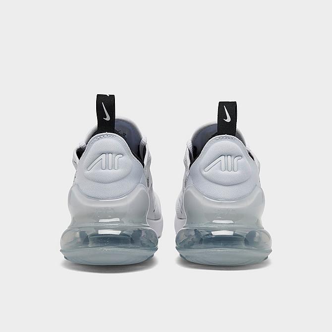 Left view of Women's Nike Air Max 270 Casual Shoes in White/White/Black Click to zoom