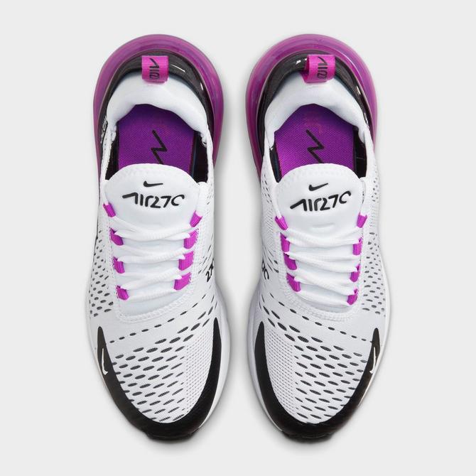 Nike Air Max 270 sneakers in white/fuchsia