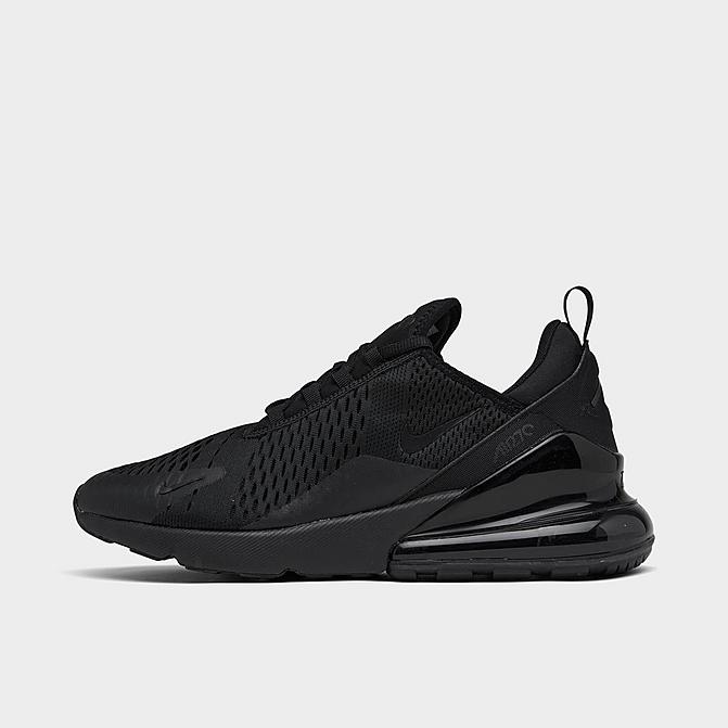 Right view of Men's Nike Air Max 270 Casual Shoes in Black/Black/Black Click to zoom