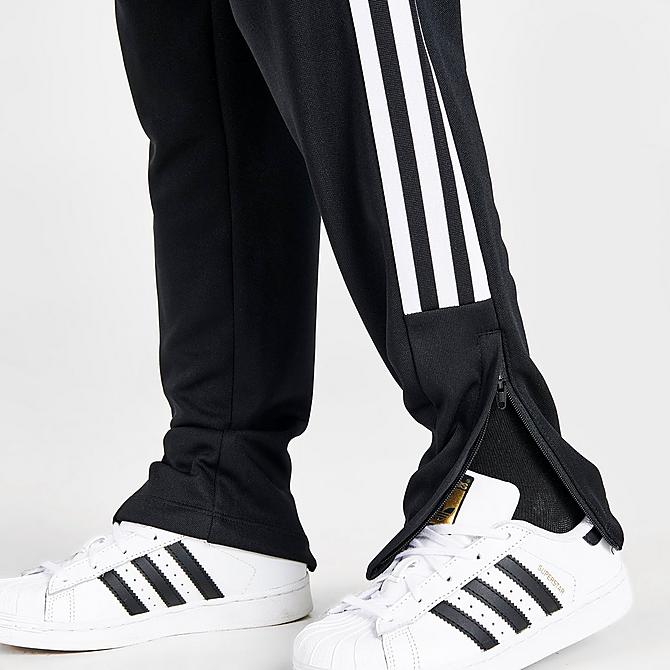 On Model 6 view of Little Kids' adidas Tiro 21 Pants in Black Click to zoom