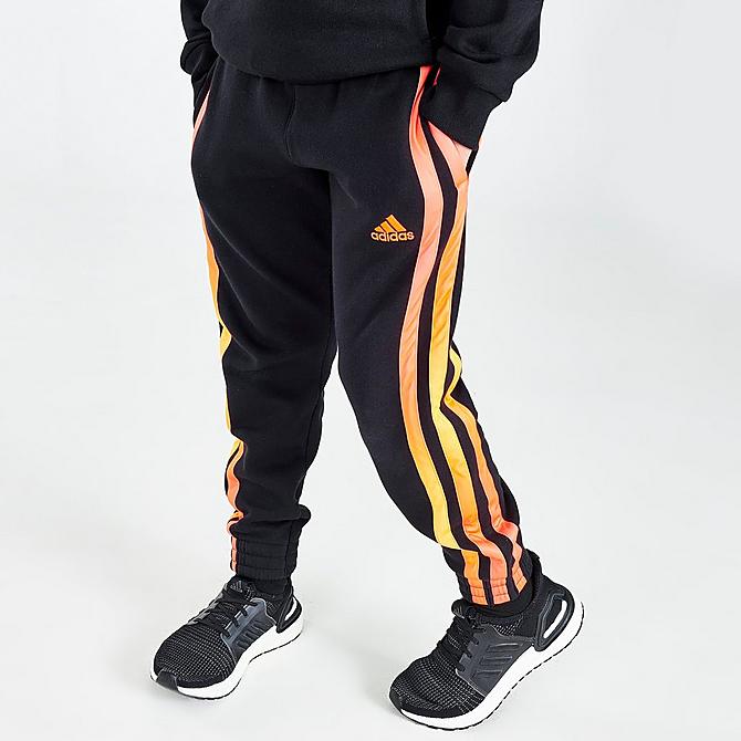 Back Left view of Boys' adidas Bold 3-Stripes Jogger Pants Click to zoom