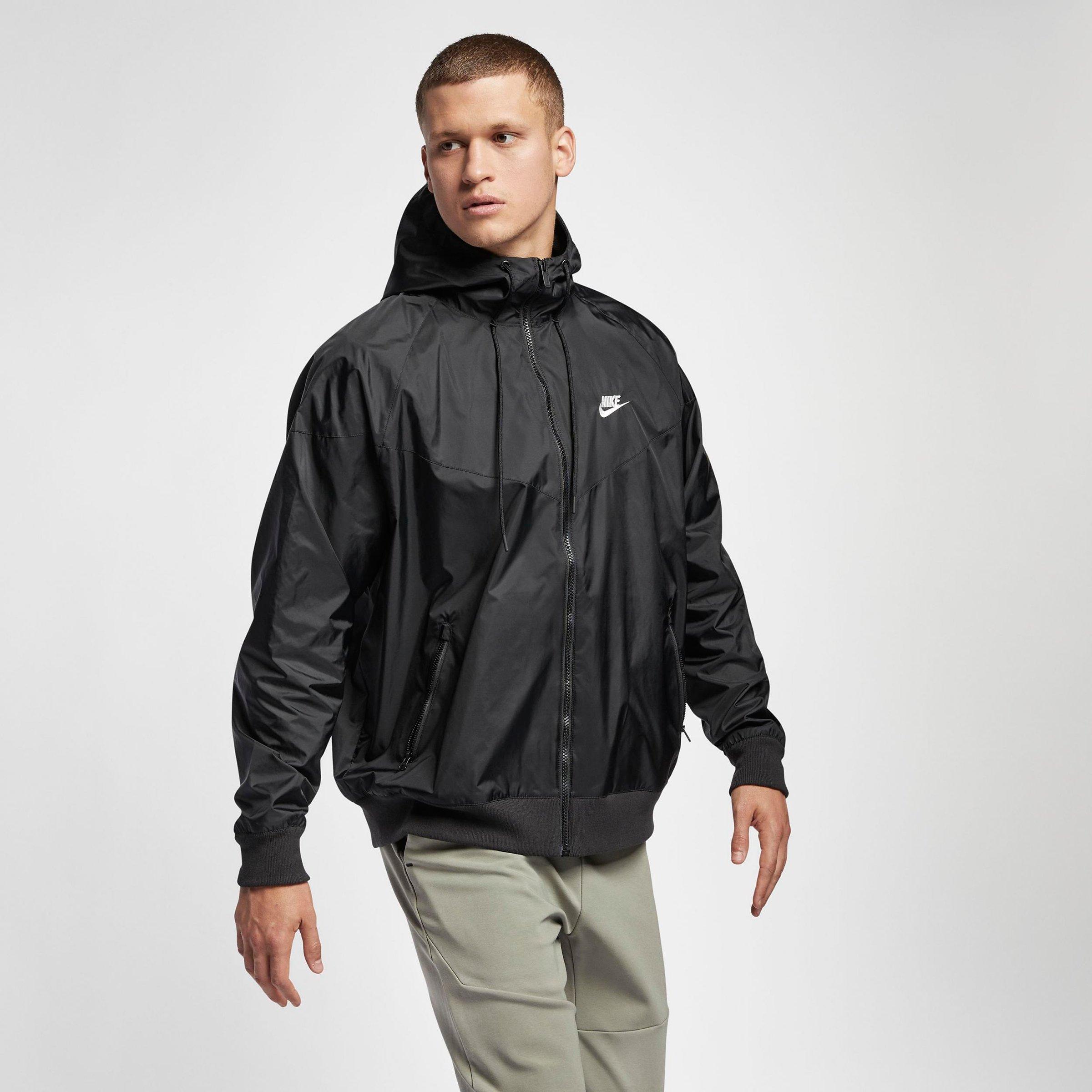 nike coat black mens