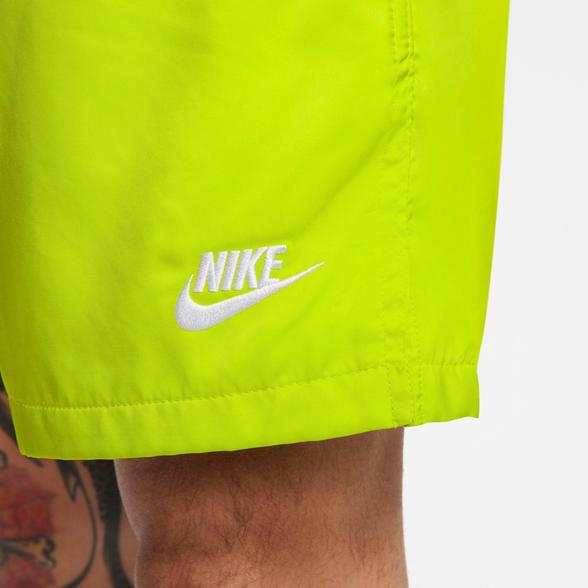 nike green woven shorts
