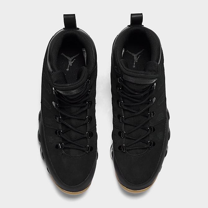 Back view of Men's Air Jordan 9 Retro NRG Sneakerboots in Black/Light Gum Click to zoom
