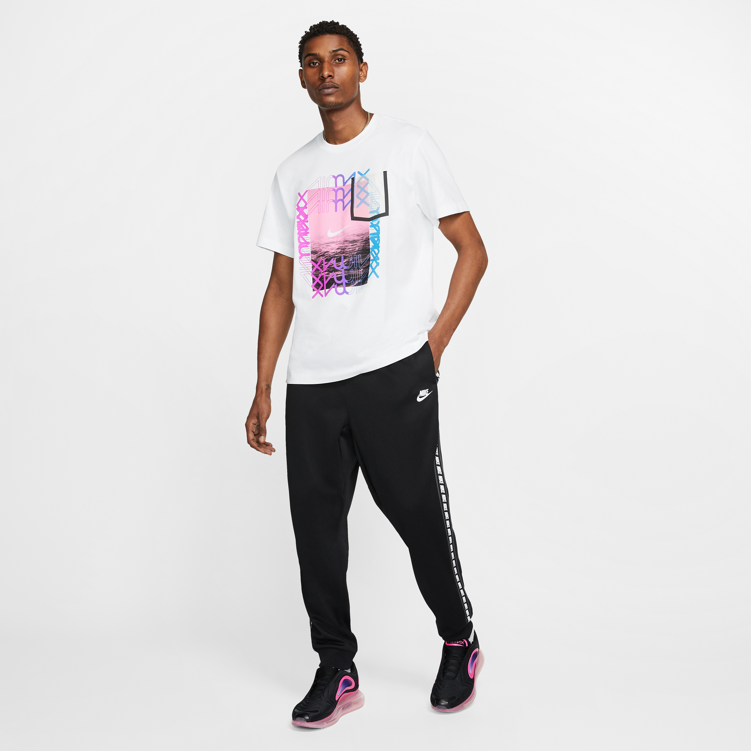 men's nike sportswear am taped track pants