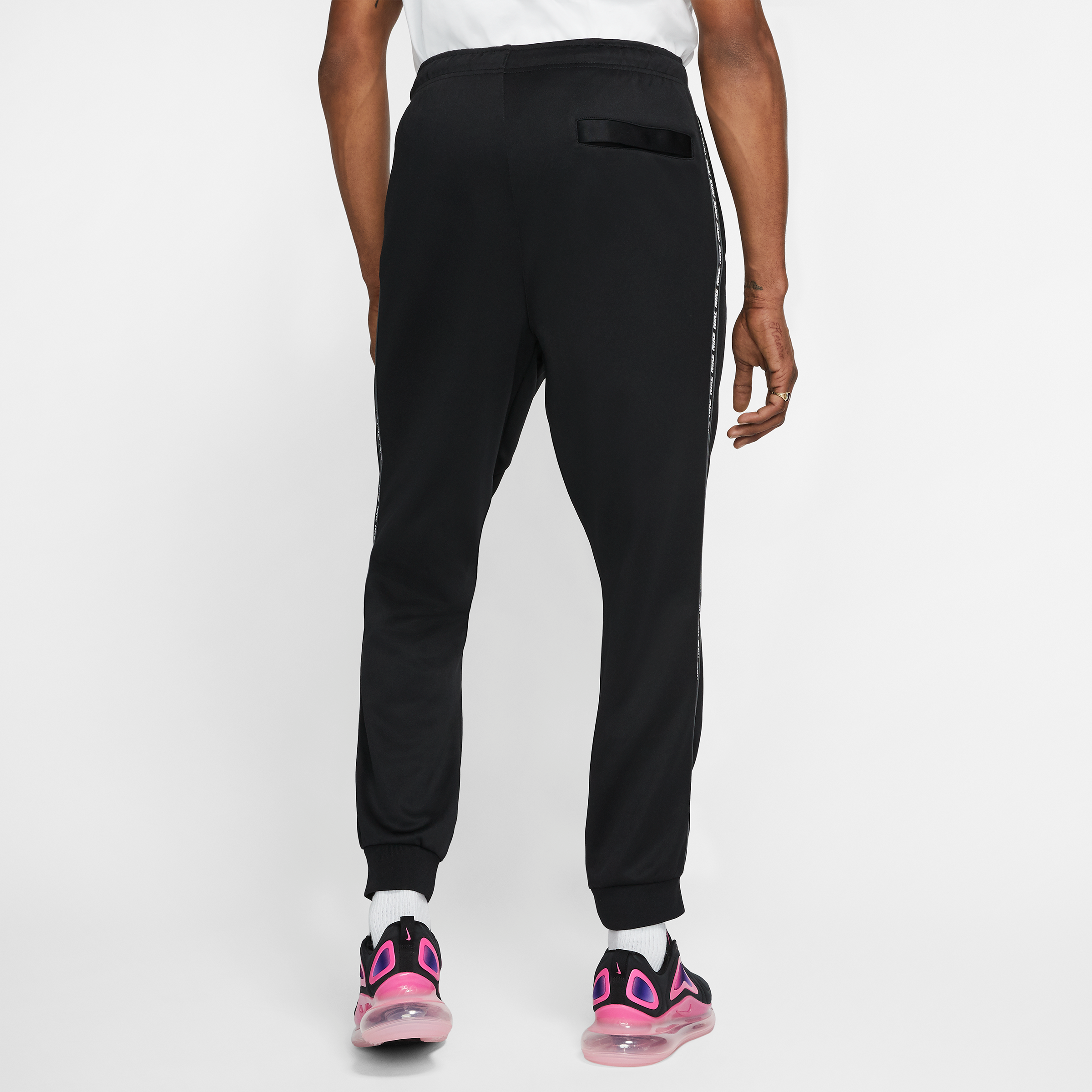 jordan poly tape track pants