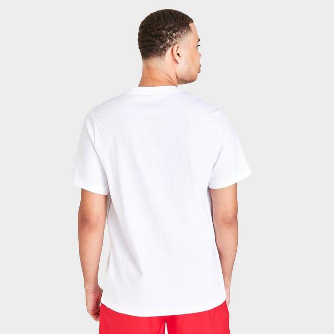 Back Right view of Nike Sportswear Brand Mark T-Shirt in White Click to zoom