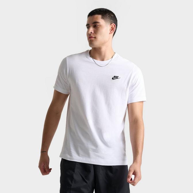 Nike Plus Swoosh Boyfriend Multi Logo T-shirt in Black