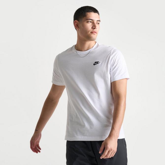 Nike Sportswear CLUB TEE - T-shirt - bas - white/black/vit 