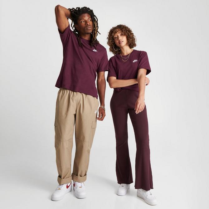 Maroon nike shirt store women's