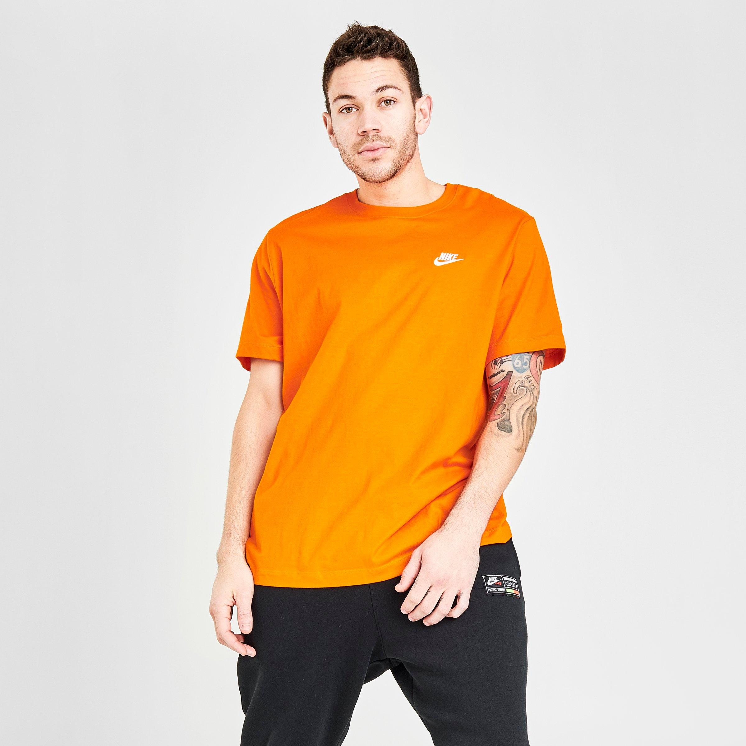 men's nike orange t shirt