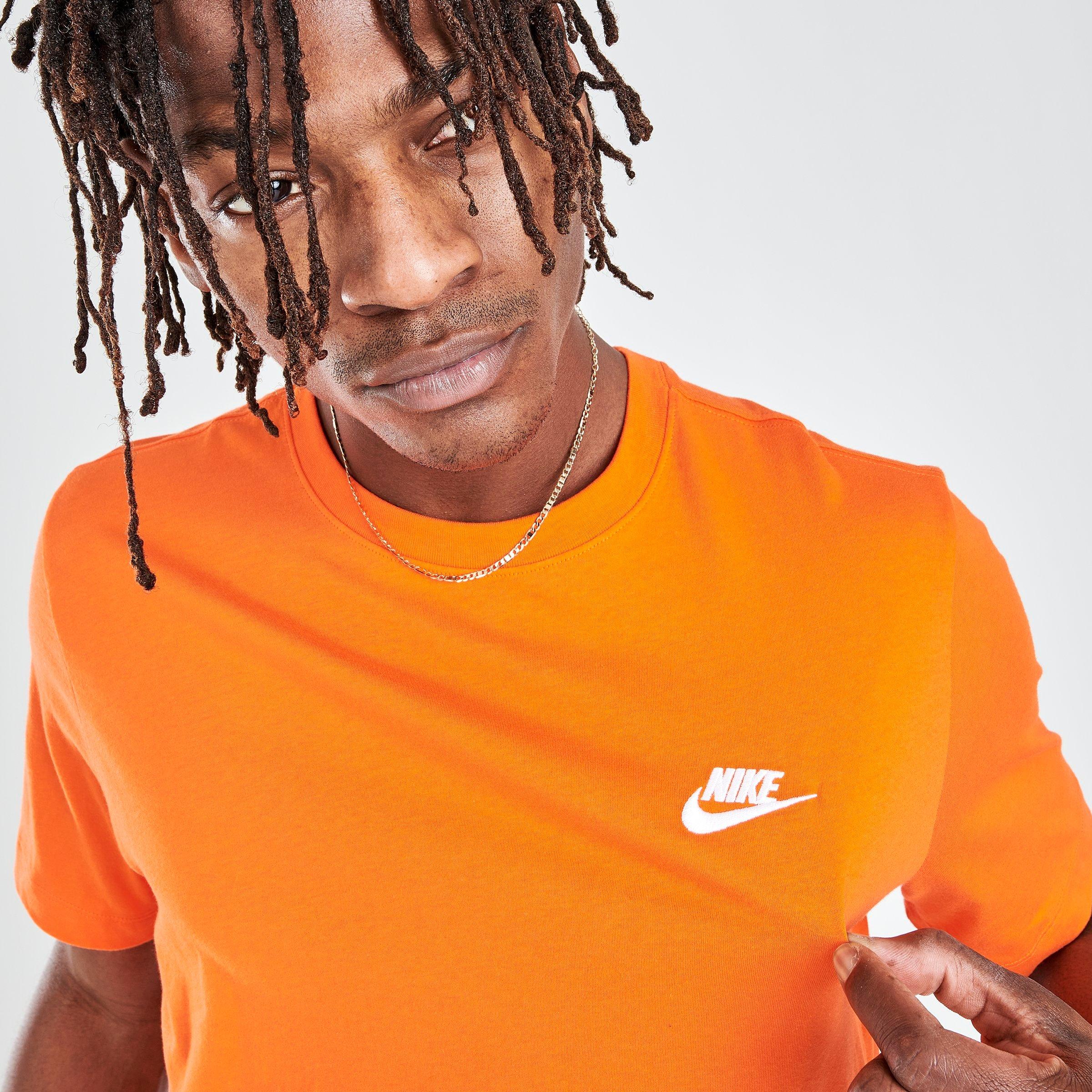 nike club t shirt orange